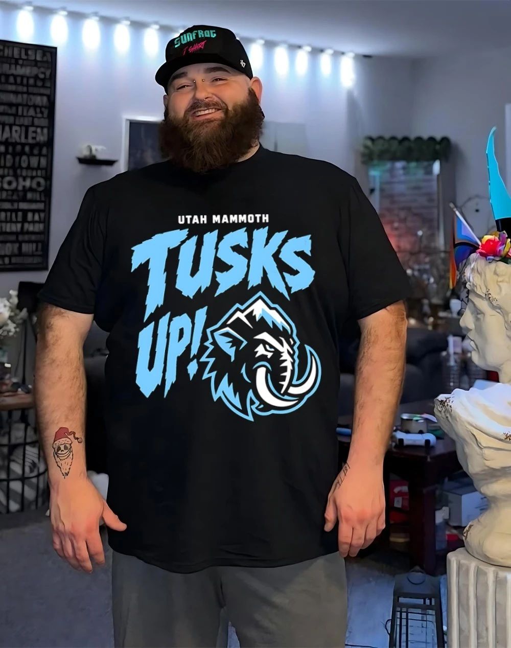 Utah Mammoth Tusks Up graphic shirt