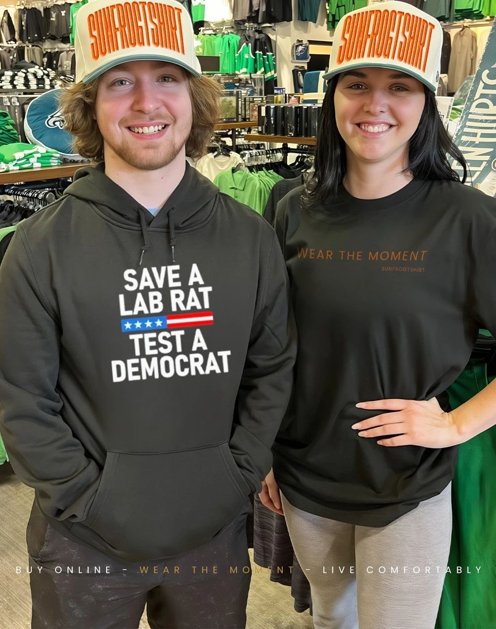 Save A Lab Rat Test A Democrat Funny Political shirt