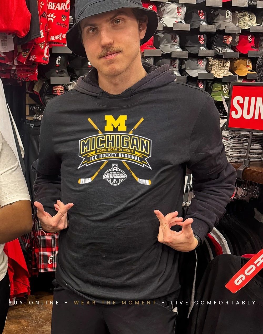 Michigan Wolverines 2026 NCAA DI Men’s Ice Hockey Regional logo shirt