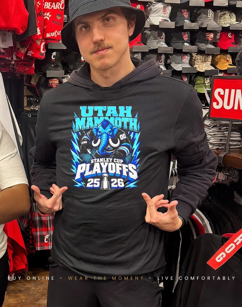 Utah Mammoth Stanley Cup Playoffs ’25 ’26 mascot shirt
