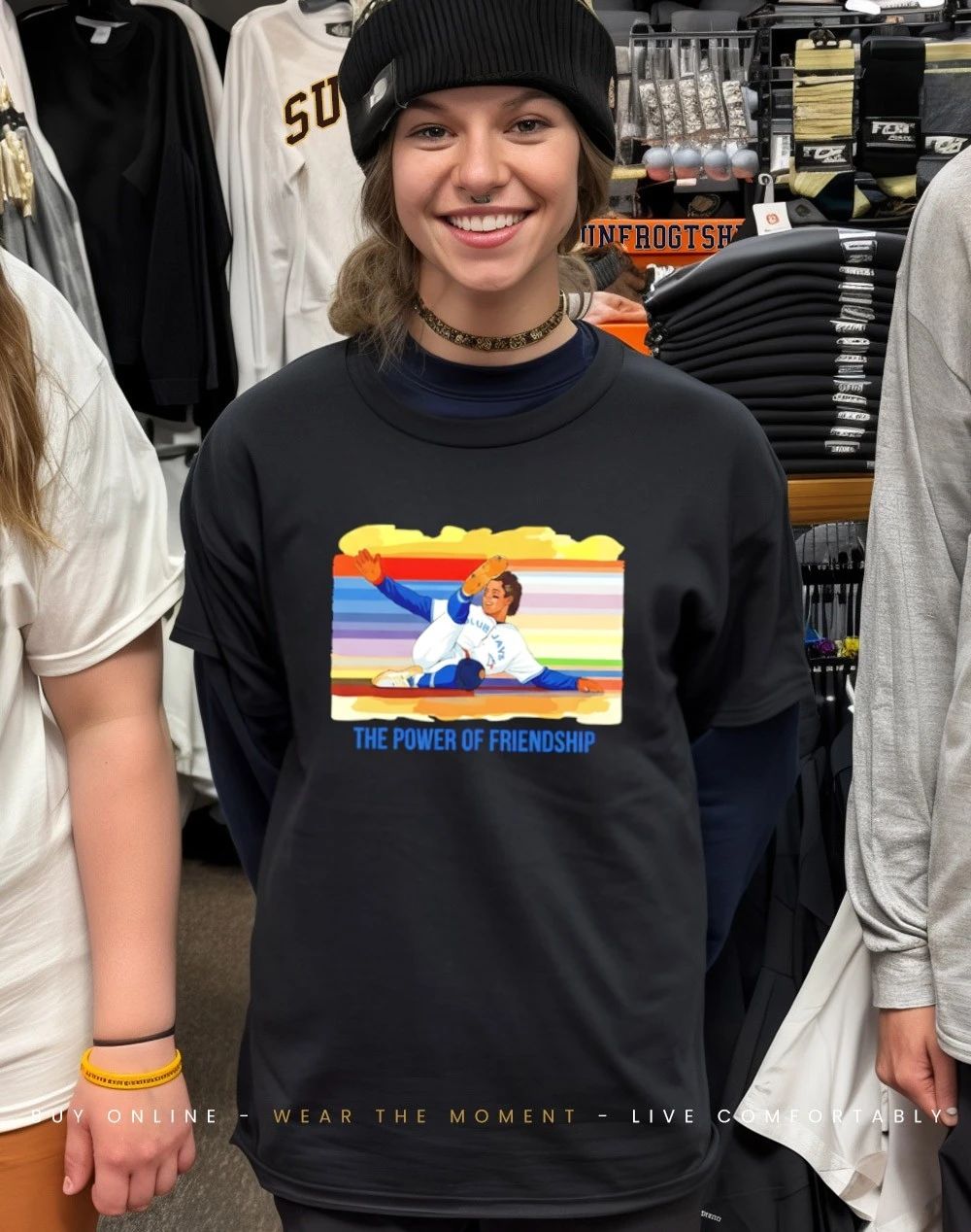 Baseball Power Of Friendship Player Fan shirt