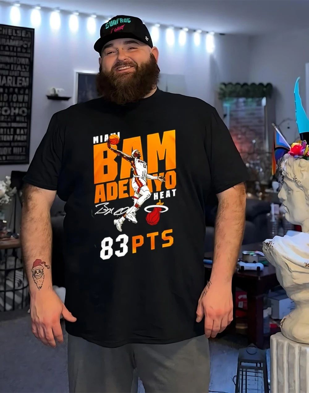 Miami Heat Adebayo 2026 Celebarte 83 Points History graphic shirt