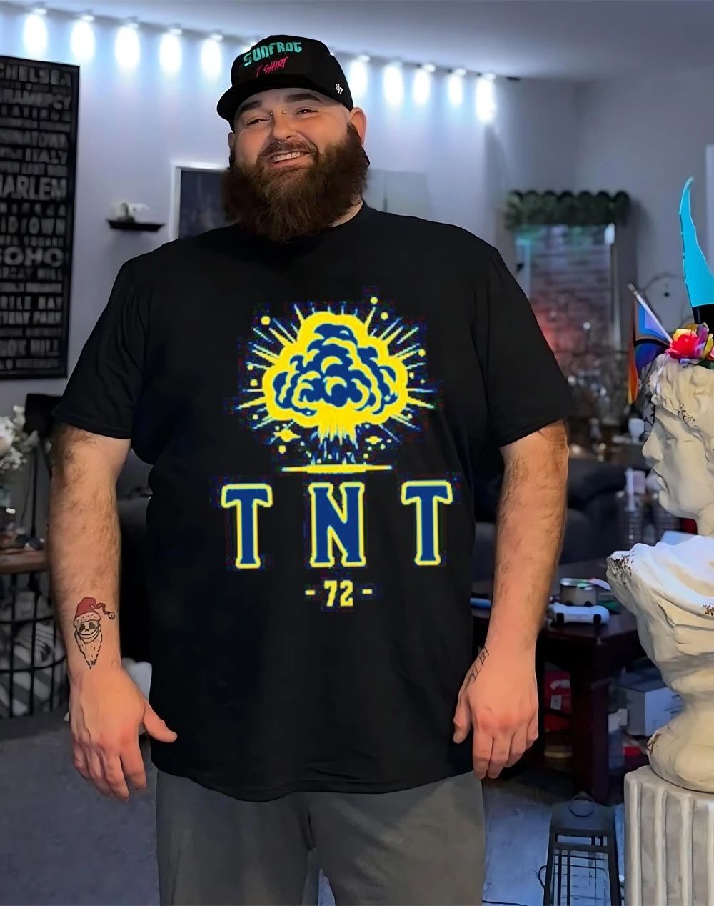 Buffalo Sabres TNT Tage Thompson front and back shirt