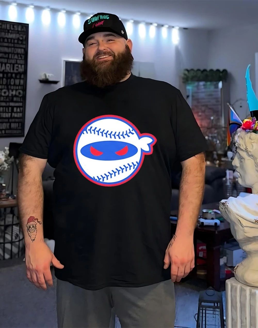 Pitching Ninja Atlanta Baseball shirt