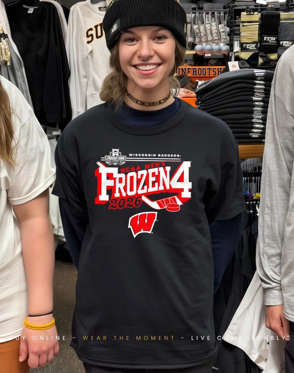 Wisconsin Badgers Men’s Hockey 2026 NCAA Frozen Four Vegas shirt