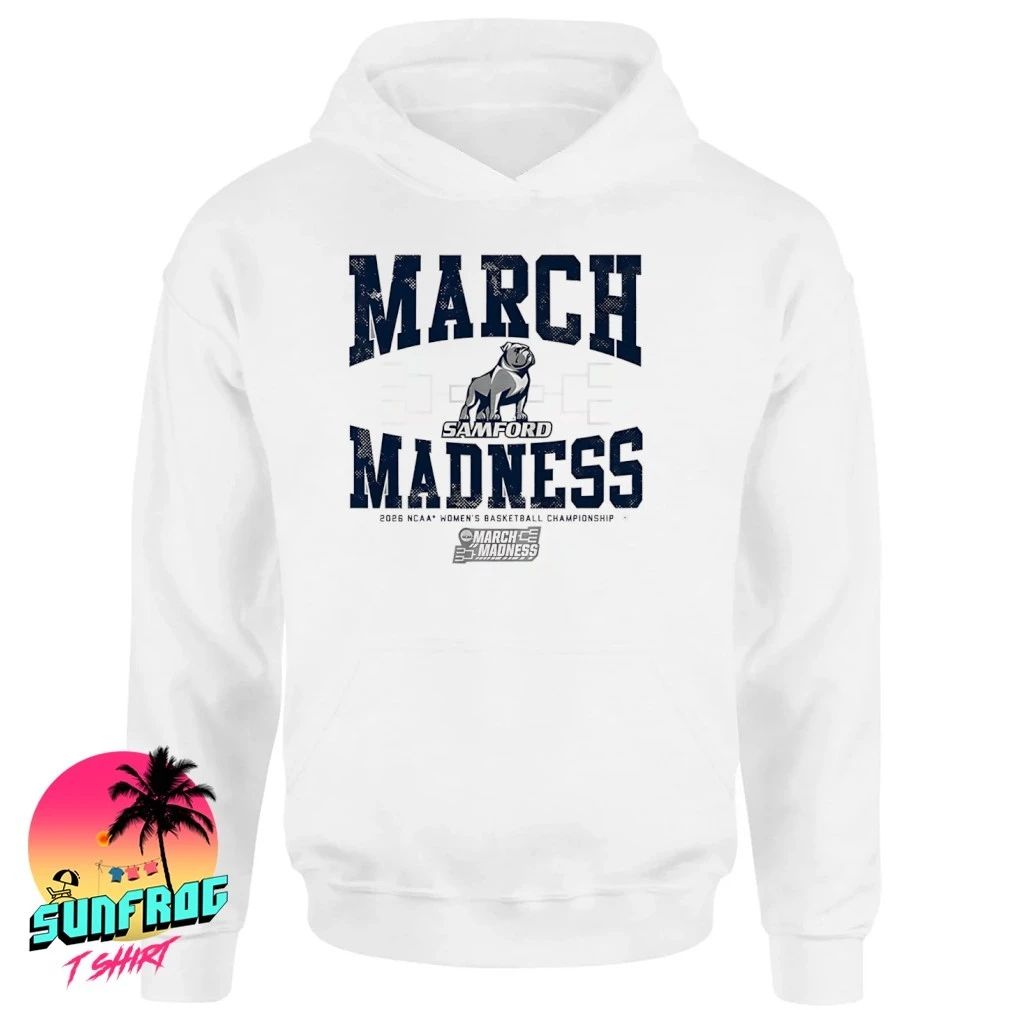 Samford Bulldogs WBB 2026 March Madness logo shirt