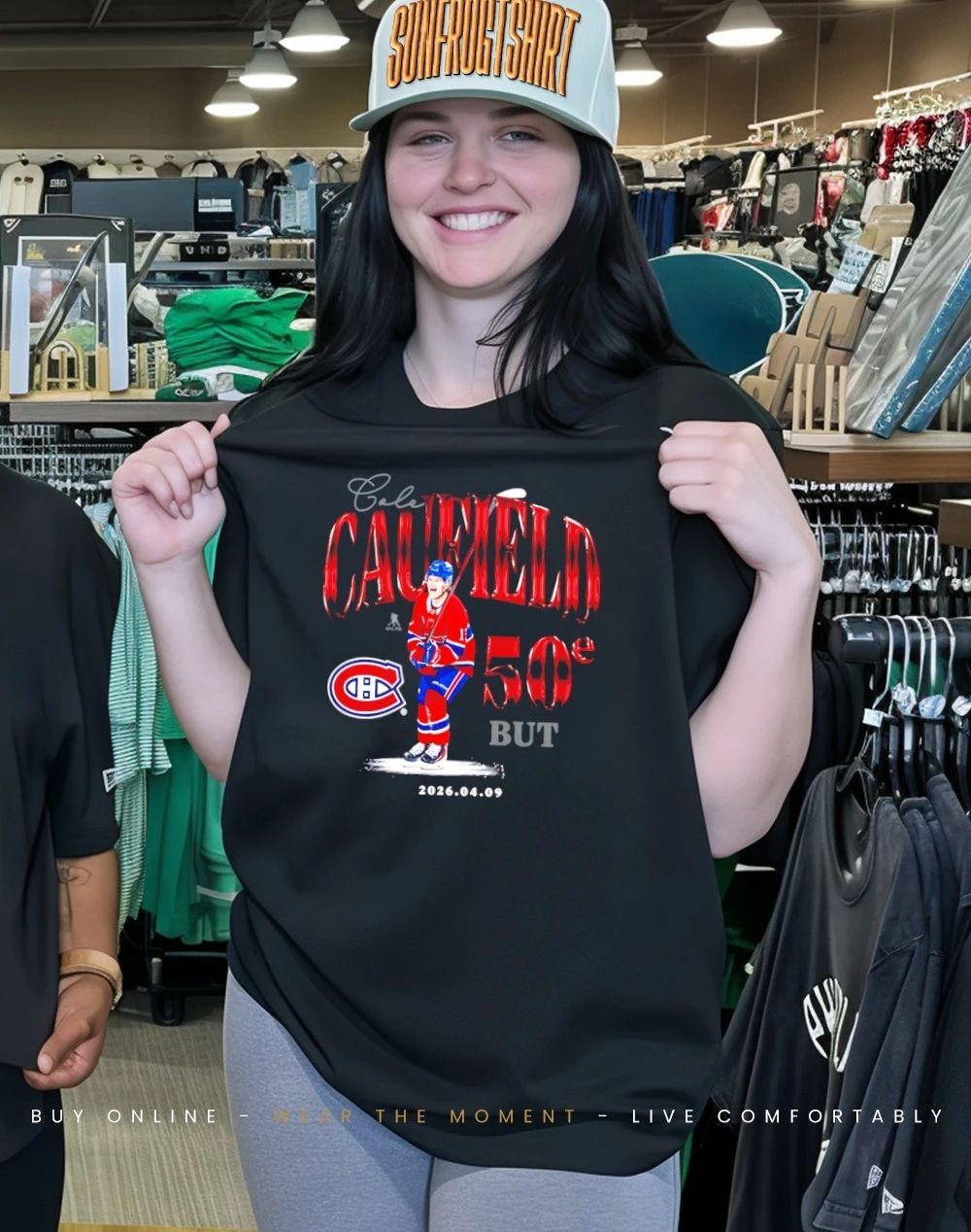 Montreal Canadiens Cole Caufield 50 Goals signature shirt