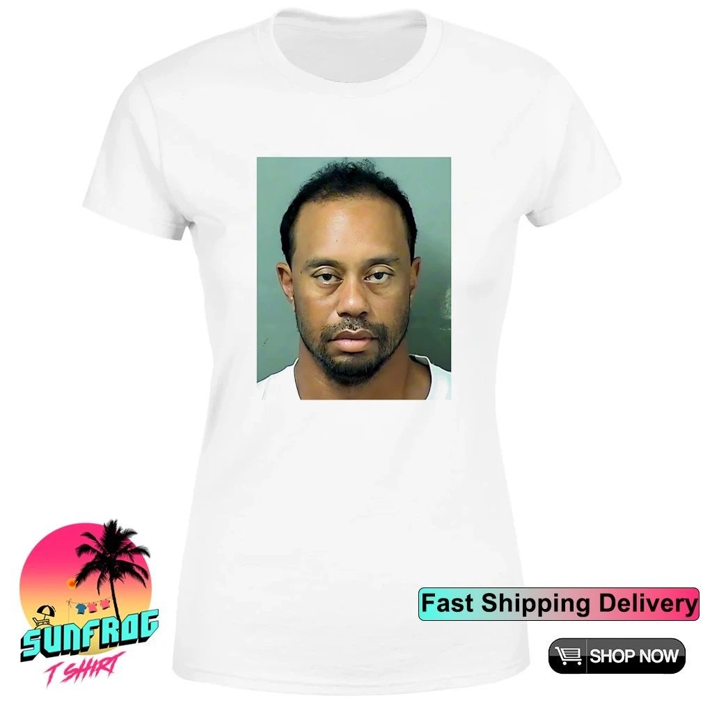 Tiger Woods Mugshot Shirt