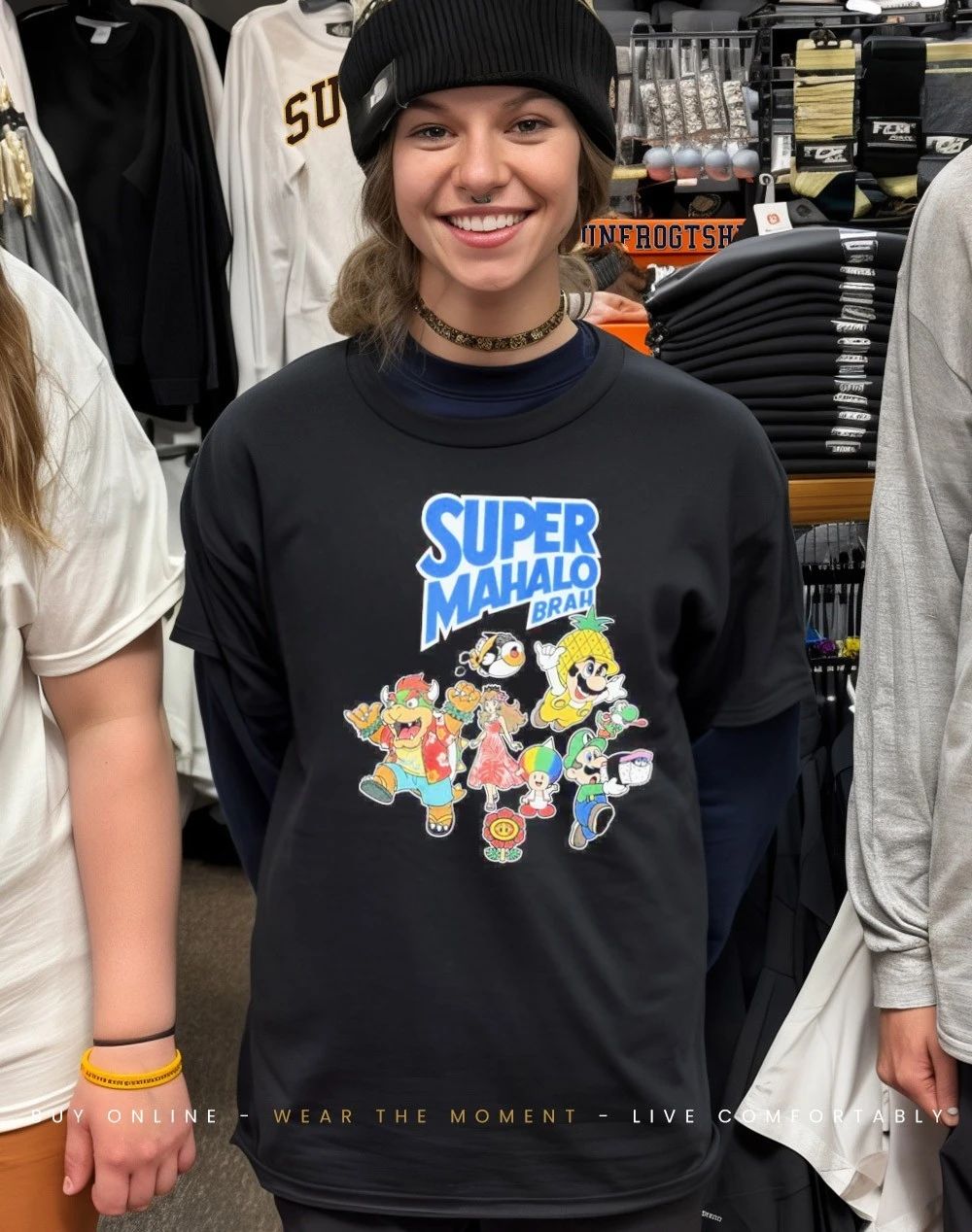Super mahalo brah gang Super Smash Bros parody shirt
