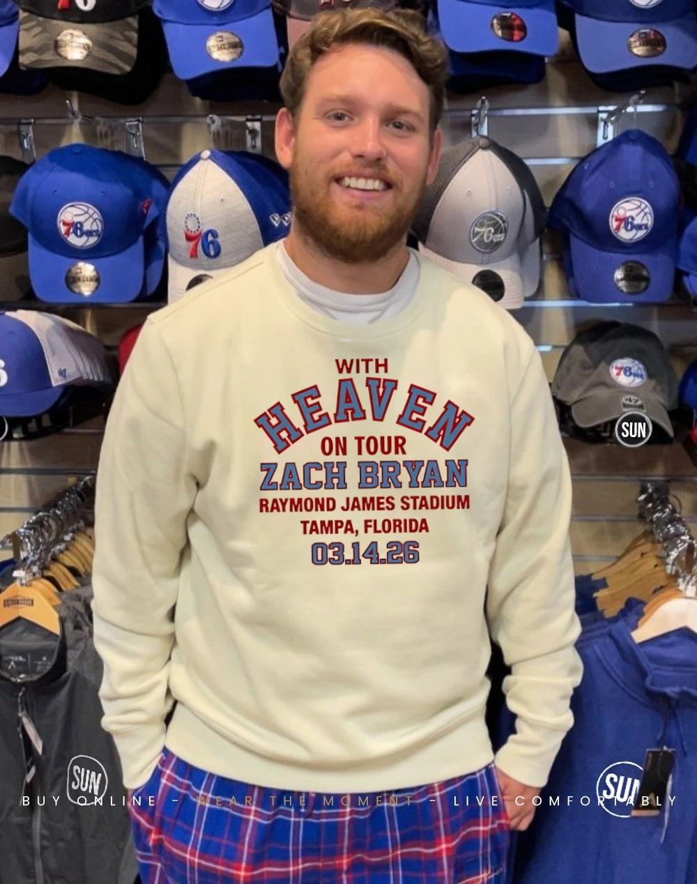 Zach Bryan With Heaven On Tour Raymond James Stadium shirt