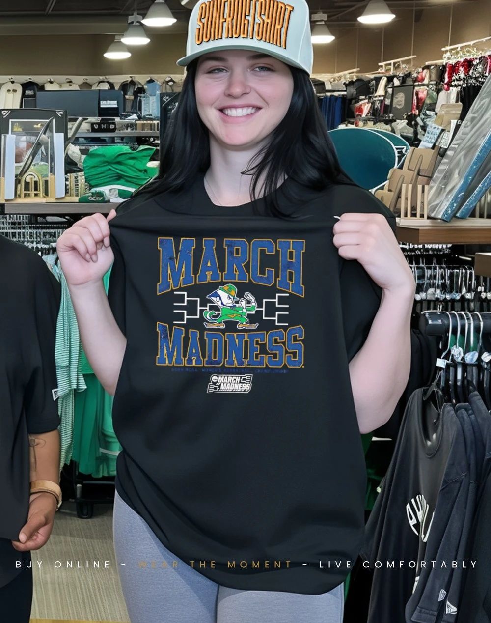 Notre Dame Fighting Irish WBB 2026 March Madness logo shirt