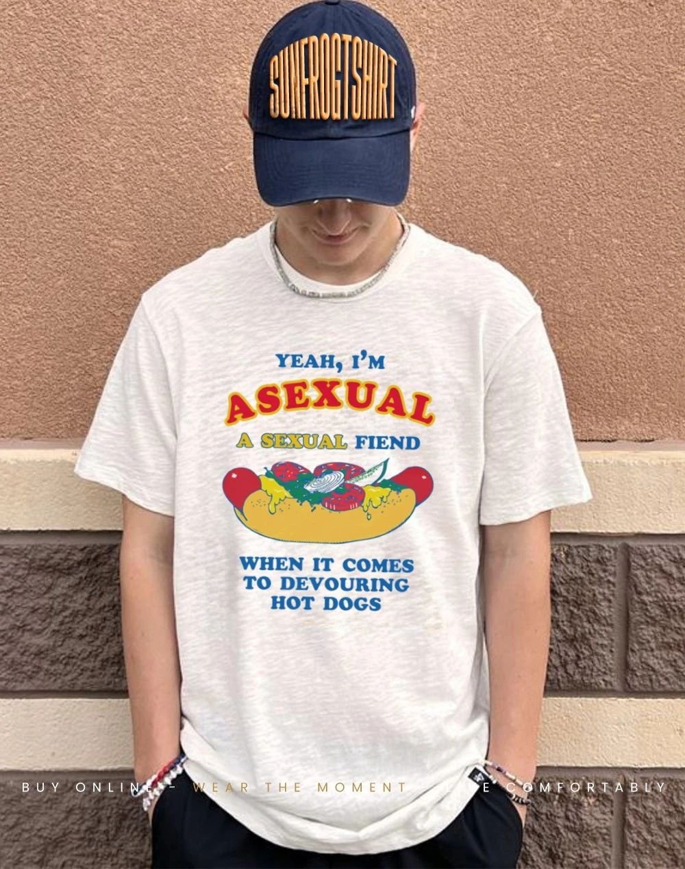 Yeah I’m Asexual A Sexual Fiend When It Comes To Devouring Hot Dogs shirt