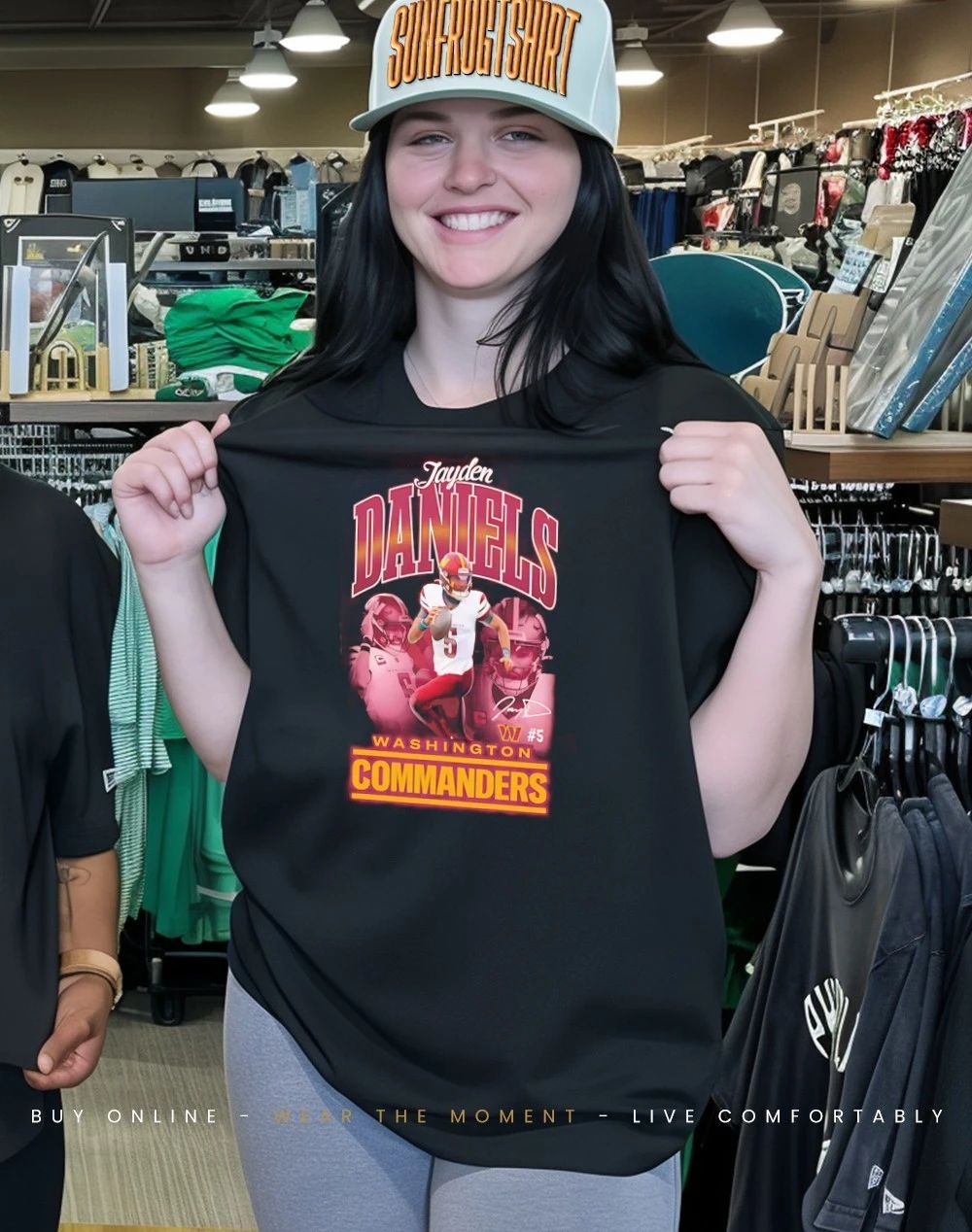 Washington Commanders Jayden Daniels Triple Pic shirt