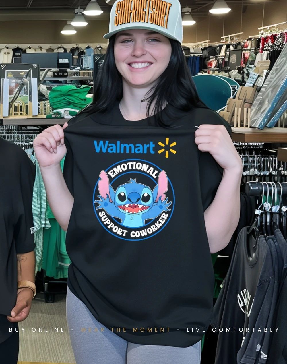 Walmart emotional support coworker Bluey shirt