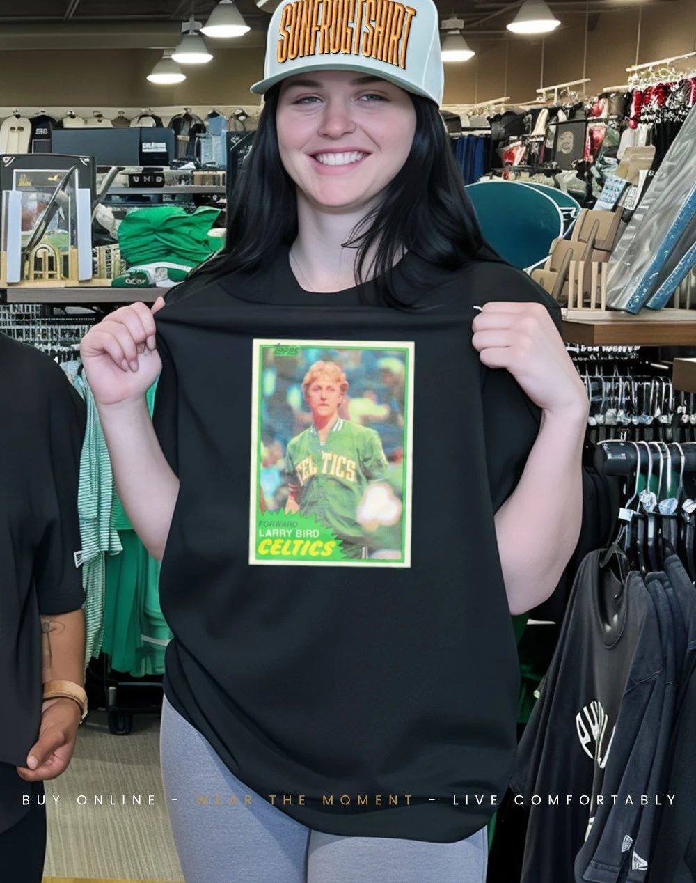 Larry Bird Boston Celtics 1981 Topps Basketball Card shirt
