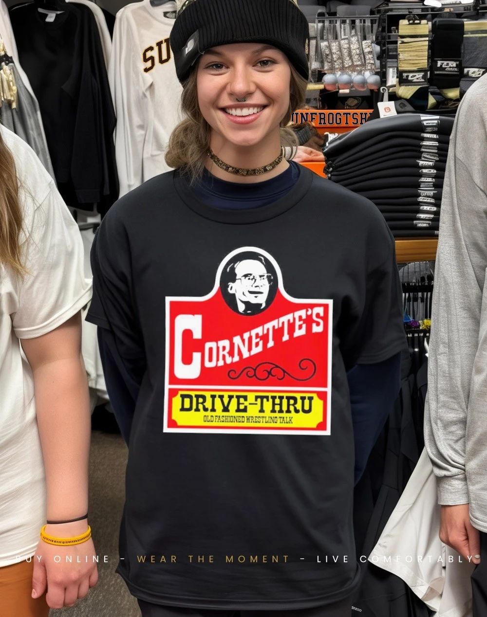 Jim Cornette Drive-Thru old fashioned wrestling talk shirt