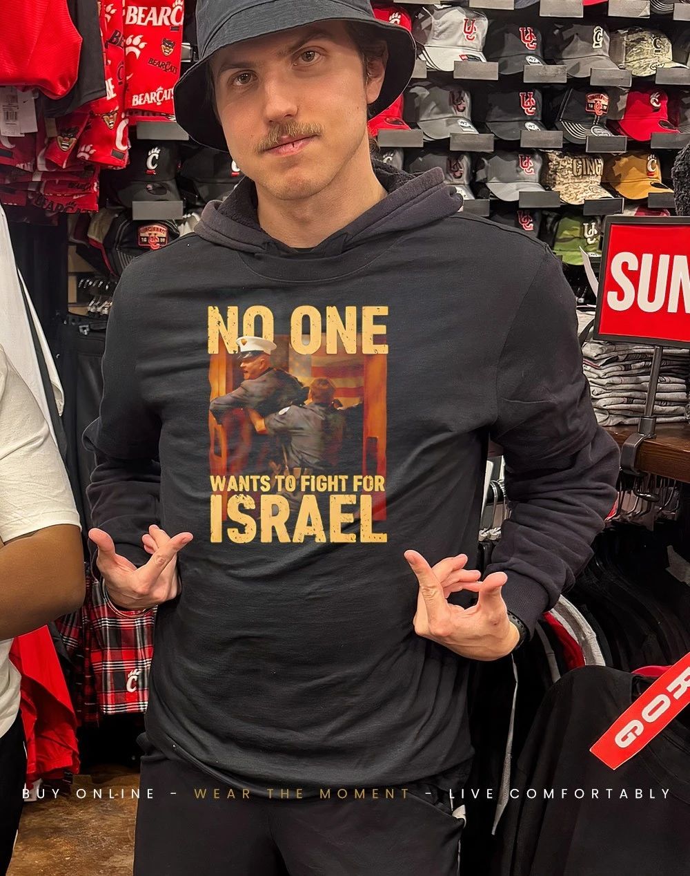 No One Wants To Fight For Israel cartoon shirt