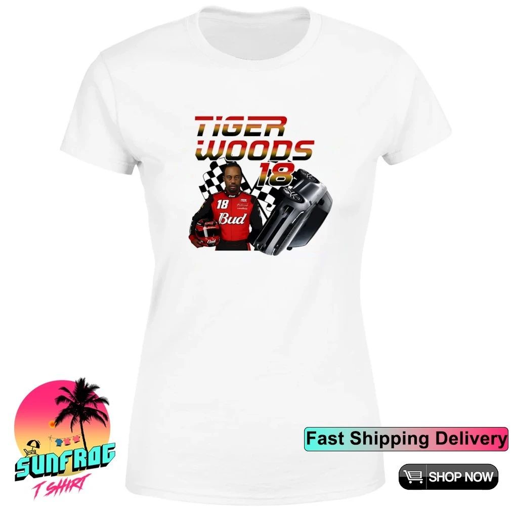 Tiger Woods Racing Team no 18 graphic shirt