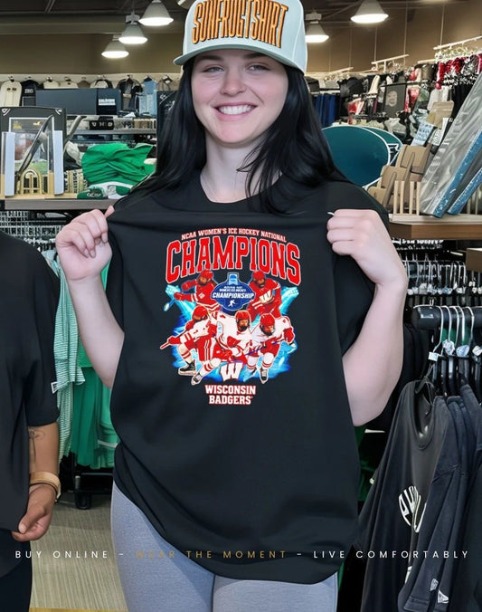 Wisconsin Badgers Women’s Ice Hockey National Champions 2026 shirt