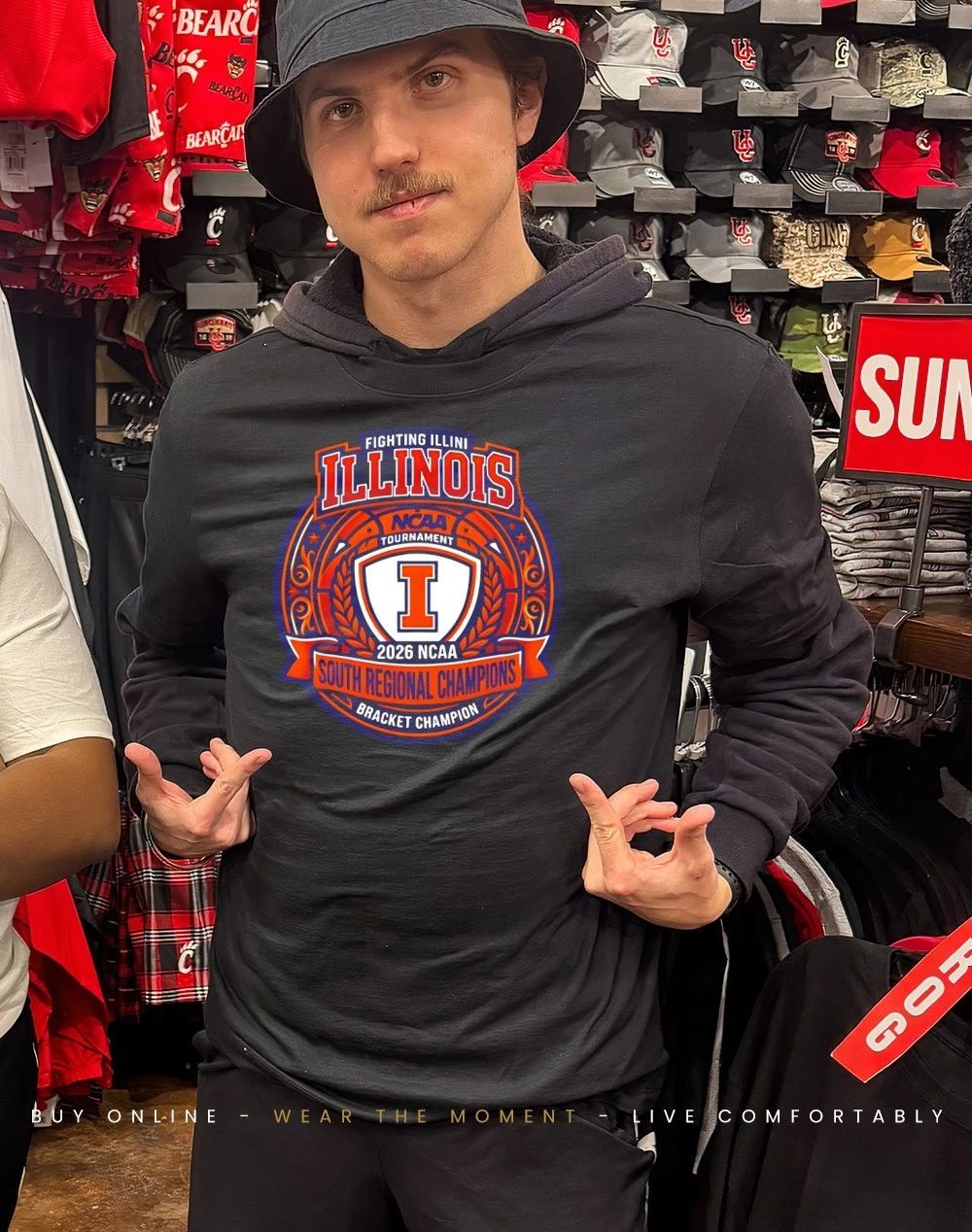 Illinois Fighting Illini 2026 South Regional Champions NCAA Tournament Badge shirt