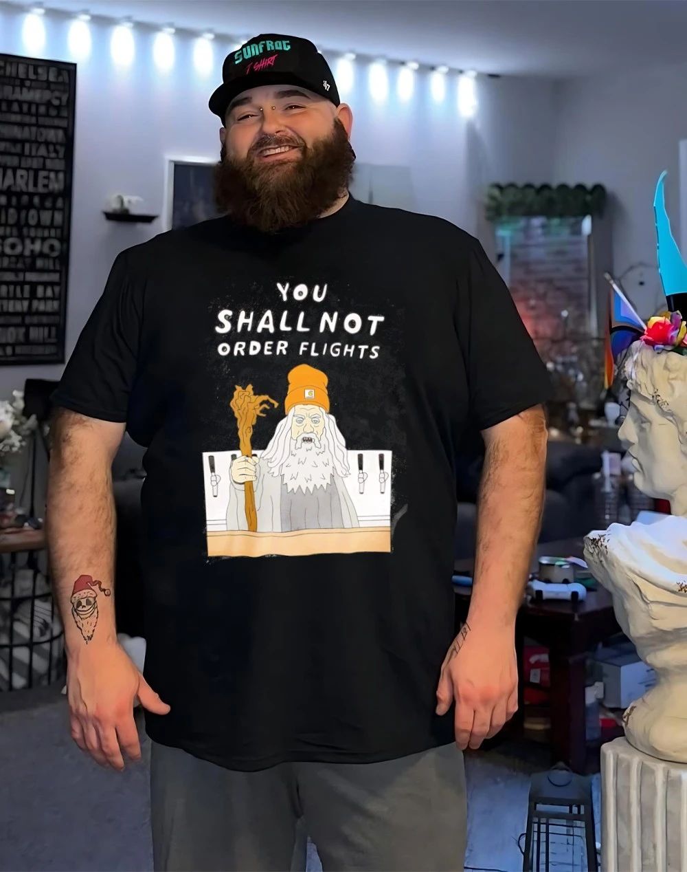 You shall not order flights wizard shirt