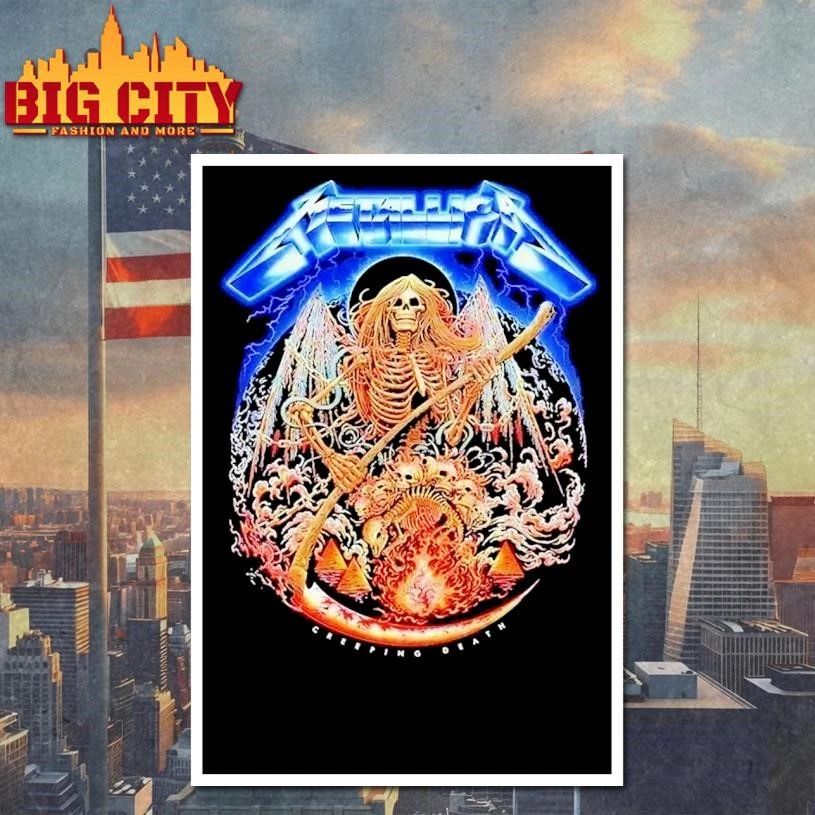 Metallica M72 World Tour Creeping Death Poster Pop-Up Shirt