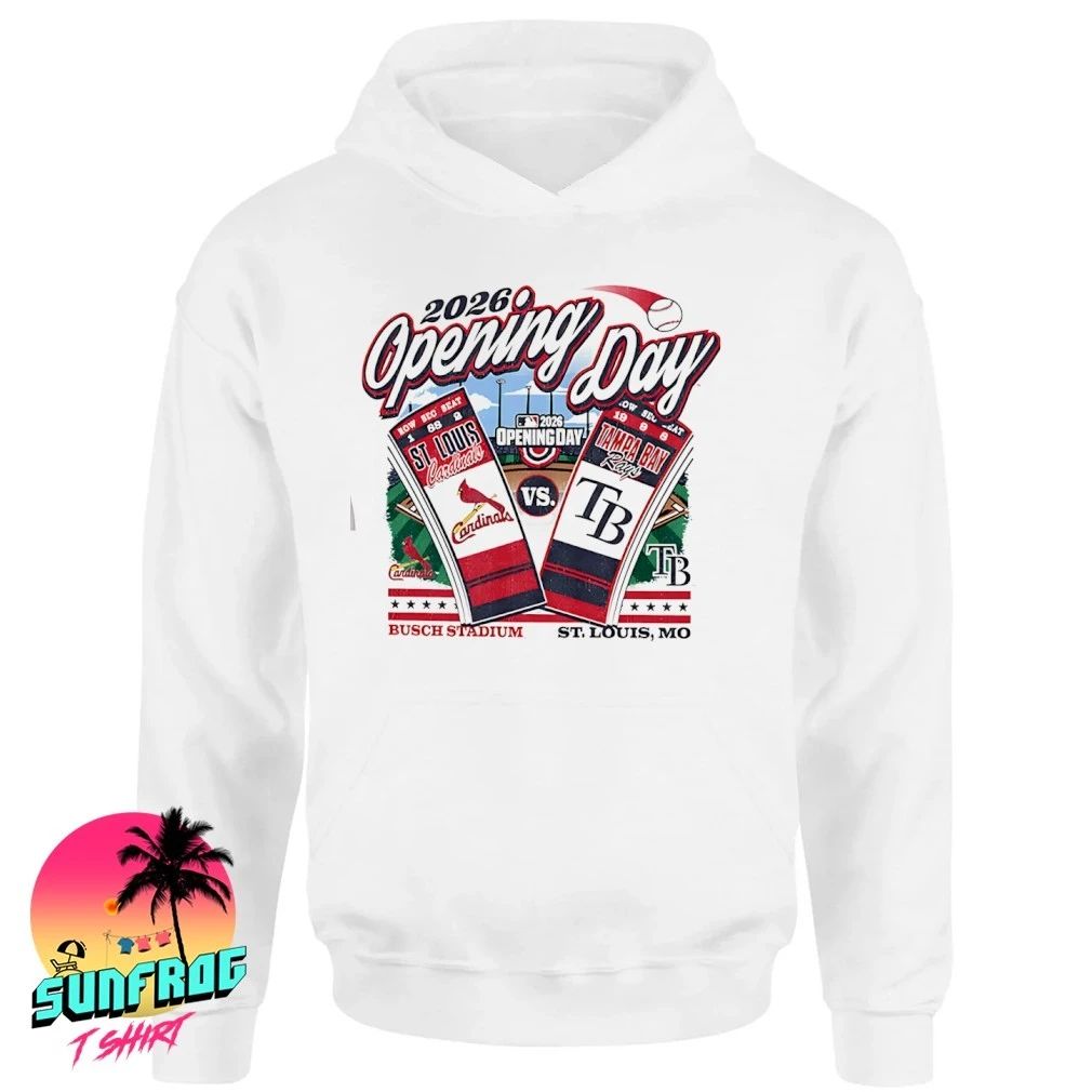 St Louis Cardinals vs Tampa Bay Rays Opening Day MLB 2026 Ticket shirt