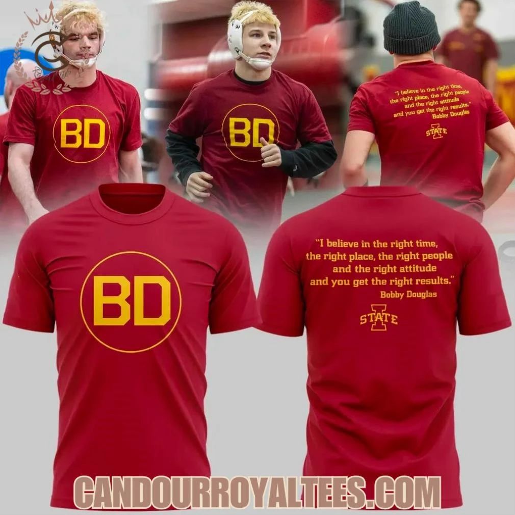 Iowa State Wrestling Honoring ” Bobby Douglas ” 2026 Shirt