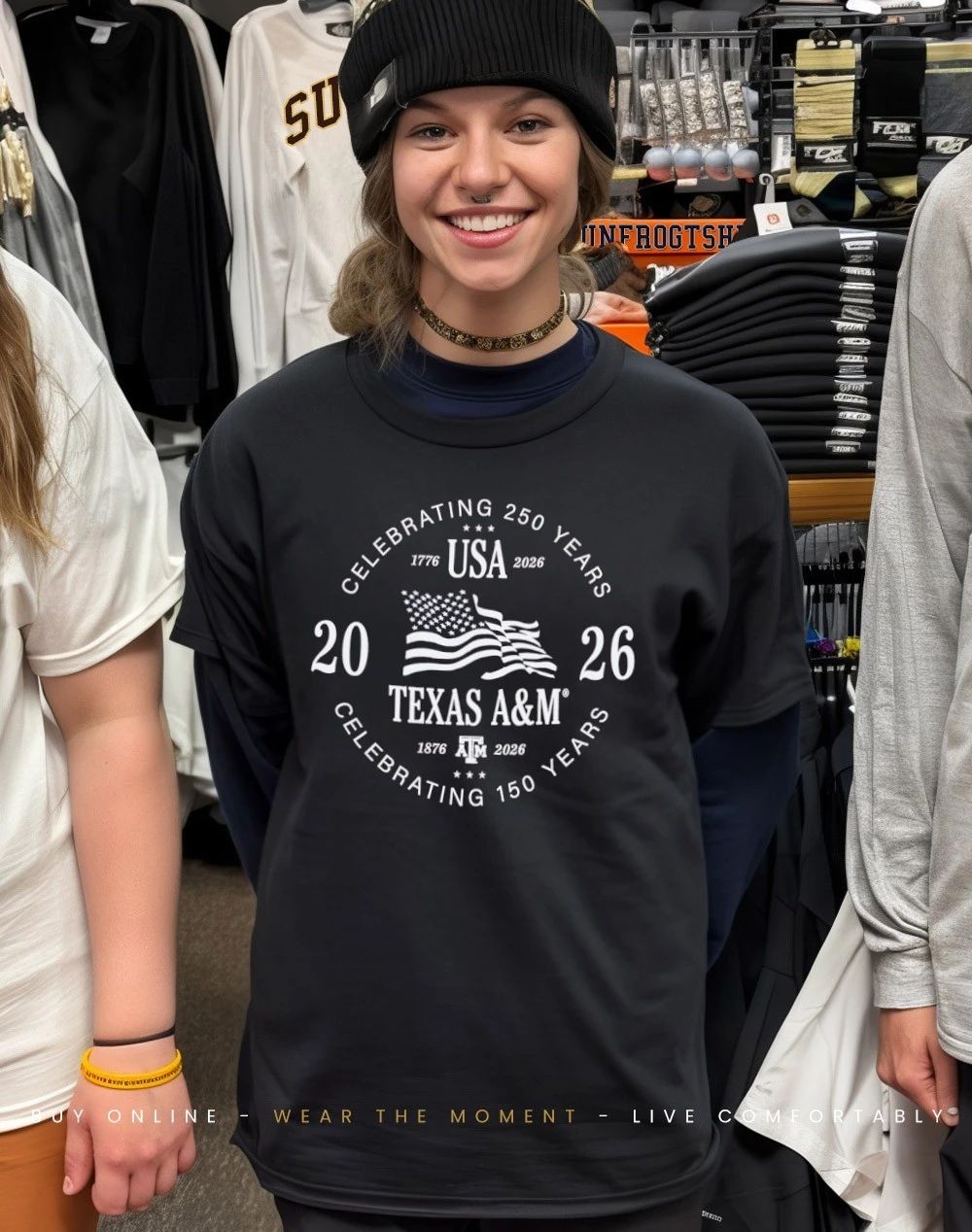 Texas A&M Celebrating 150 and 250 Years shirt
