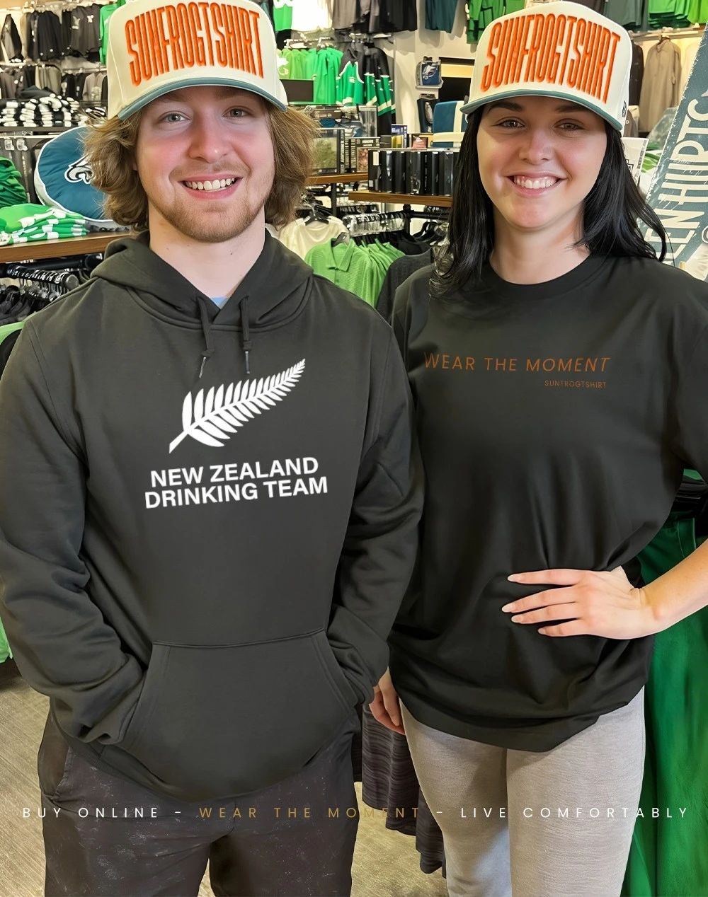 New Zealand Drinking Team shirt