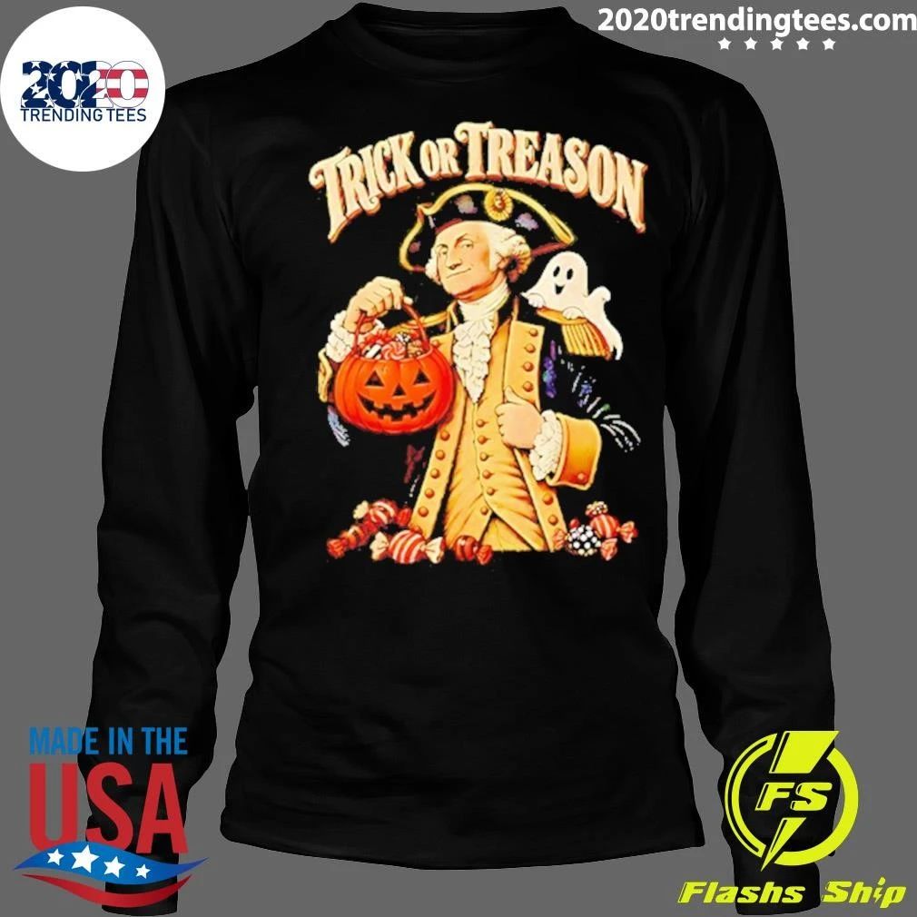 George Washington Trick Or Treason 2026 Halloween Shirt