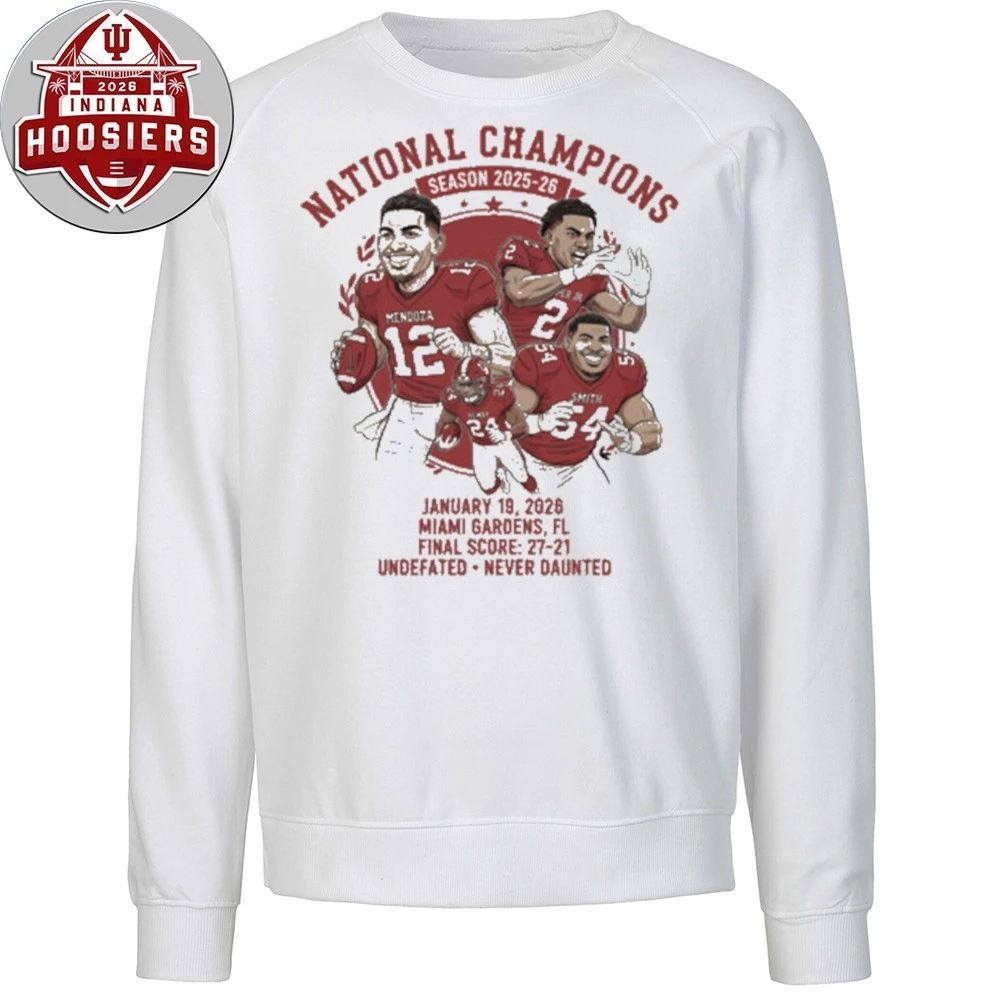 Indiana Big Ten 10 Championship 2026 Shirt – IU Hoosiers CFP Football Champions Hoodie T-Shirt