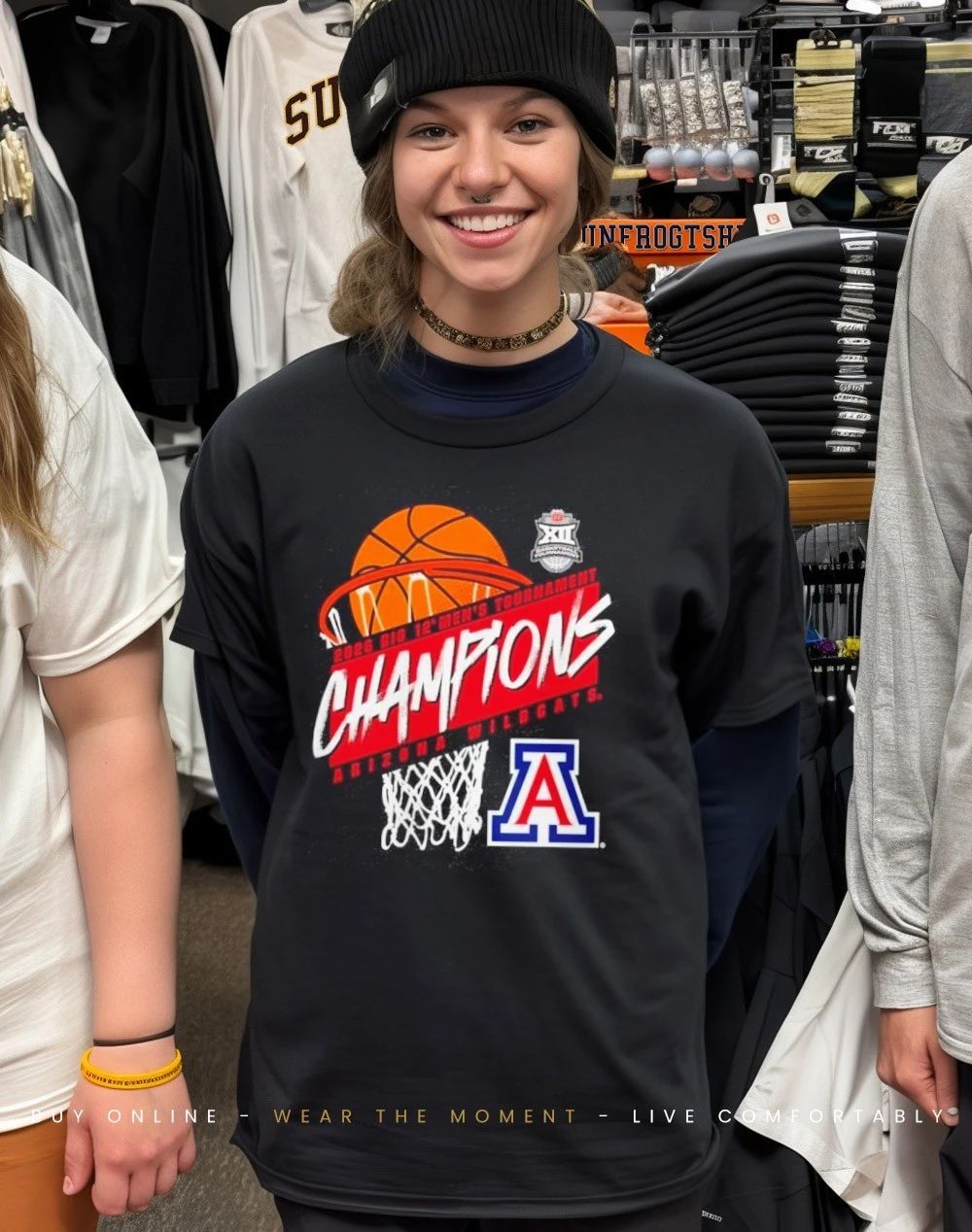 Arizona Wildcats Men’s Basketball 2026 Big 12 Tournament Champions shirt