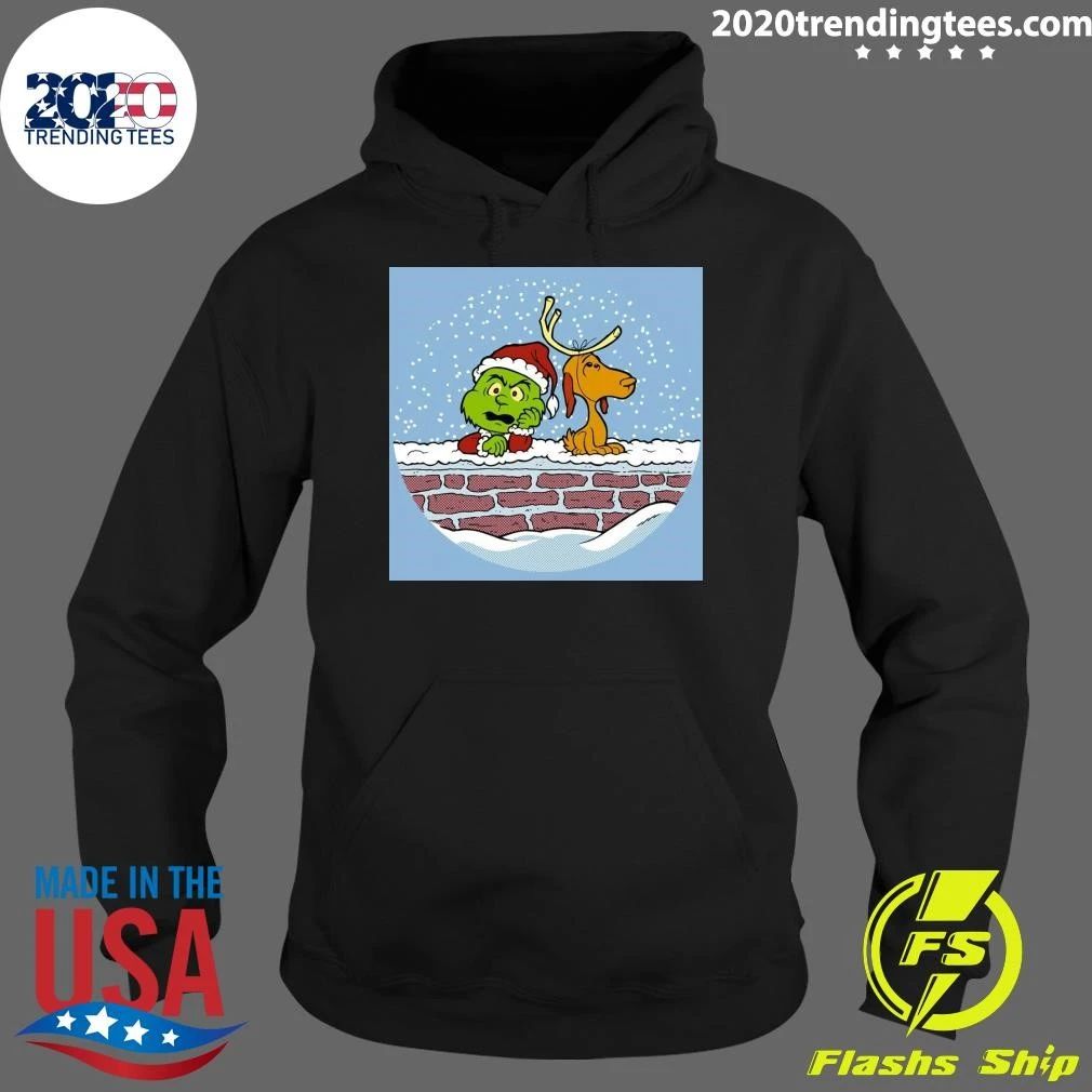 Green Man And Dog Funny Christmas Christmas Shirt
