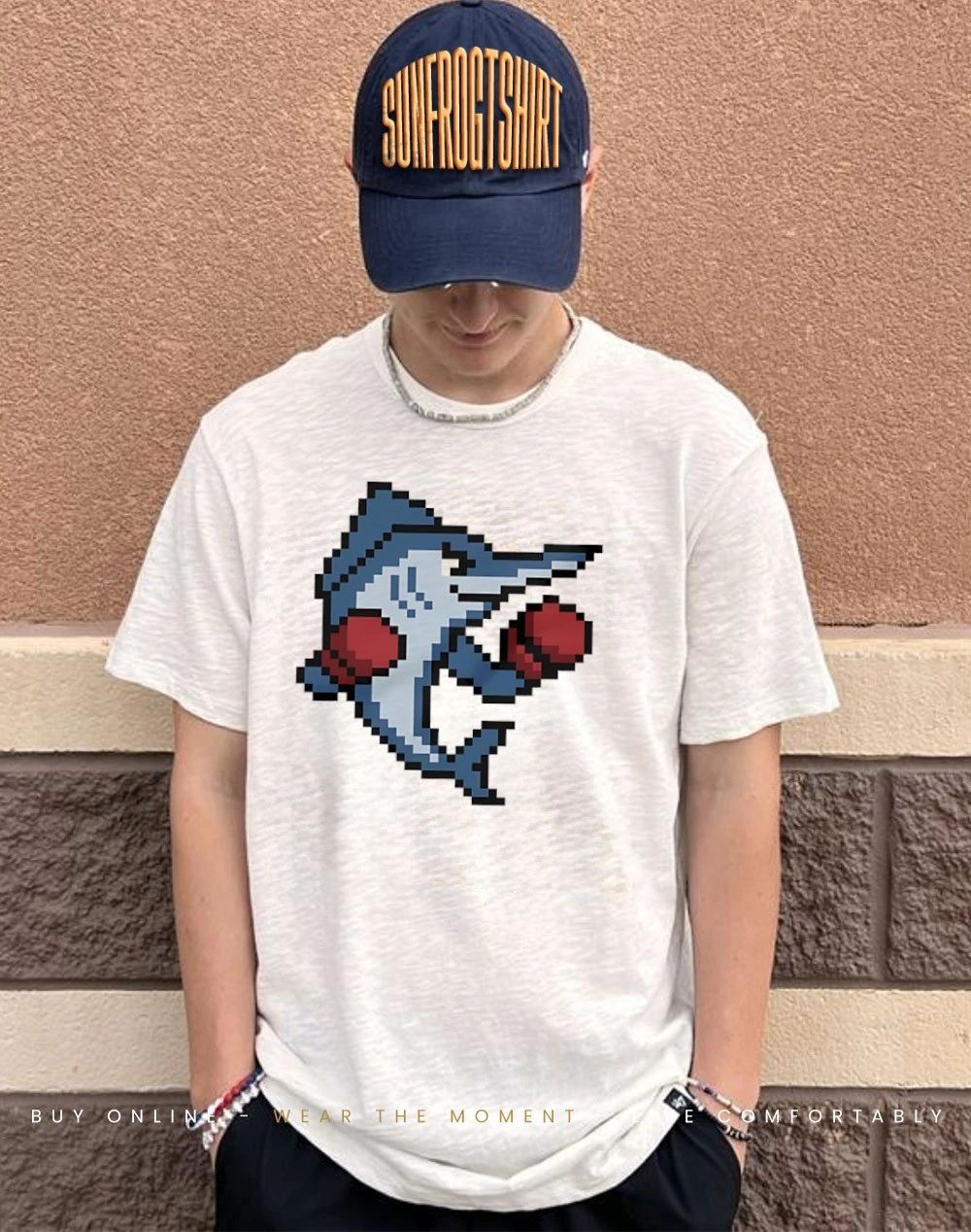 Fish Fighter pixel shirt