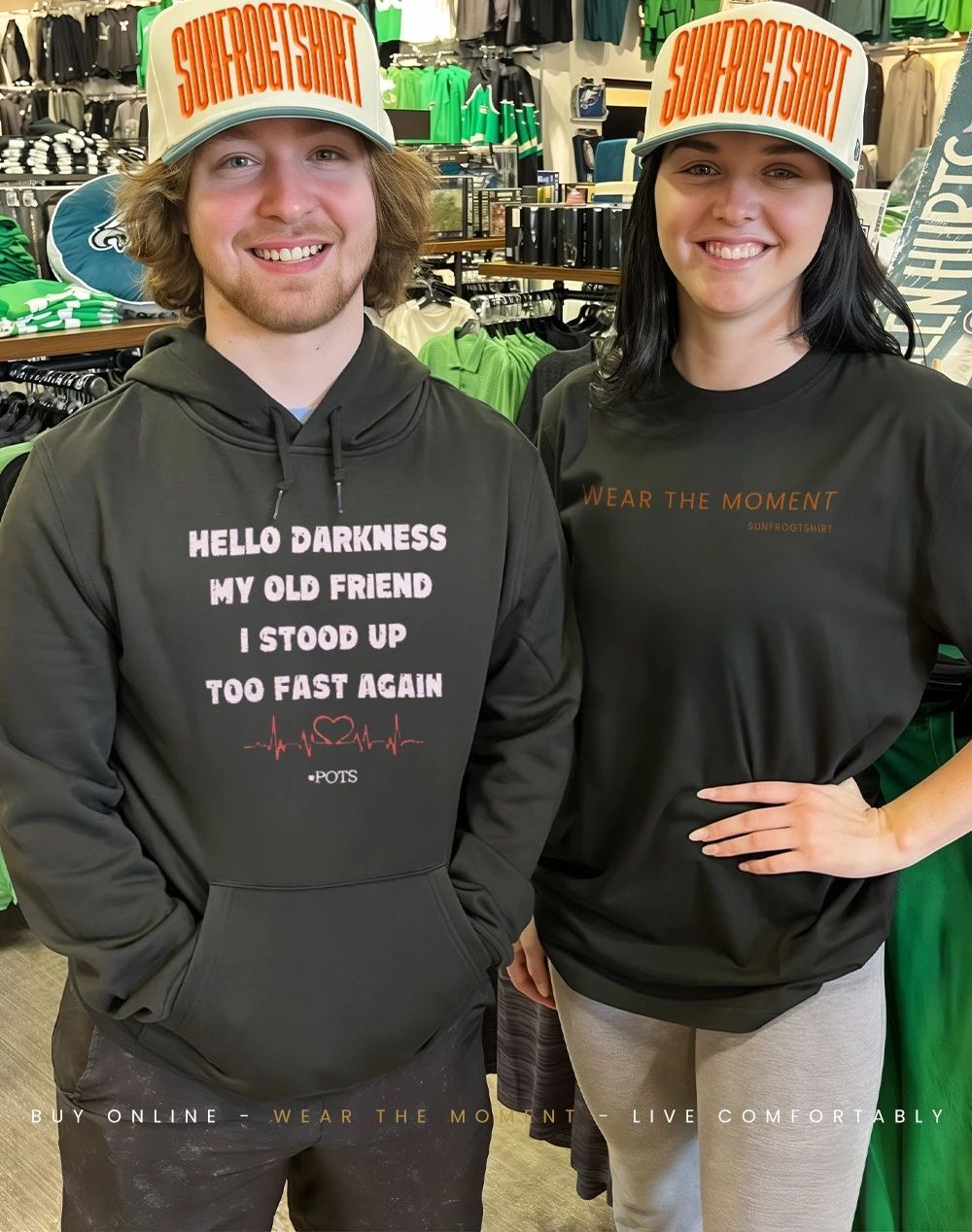 Hello darkness my old friend I stood up too fast again shirt