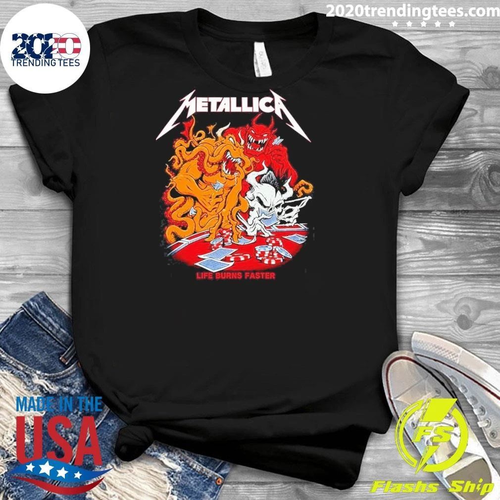 Metallica Exclusive Event Tee Weekend Two Of Life Burns Faster At Sphere In Las Vegas NV On October 8 2026 Shirt