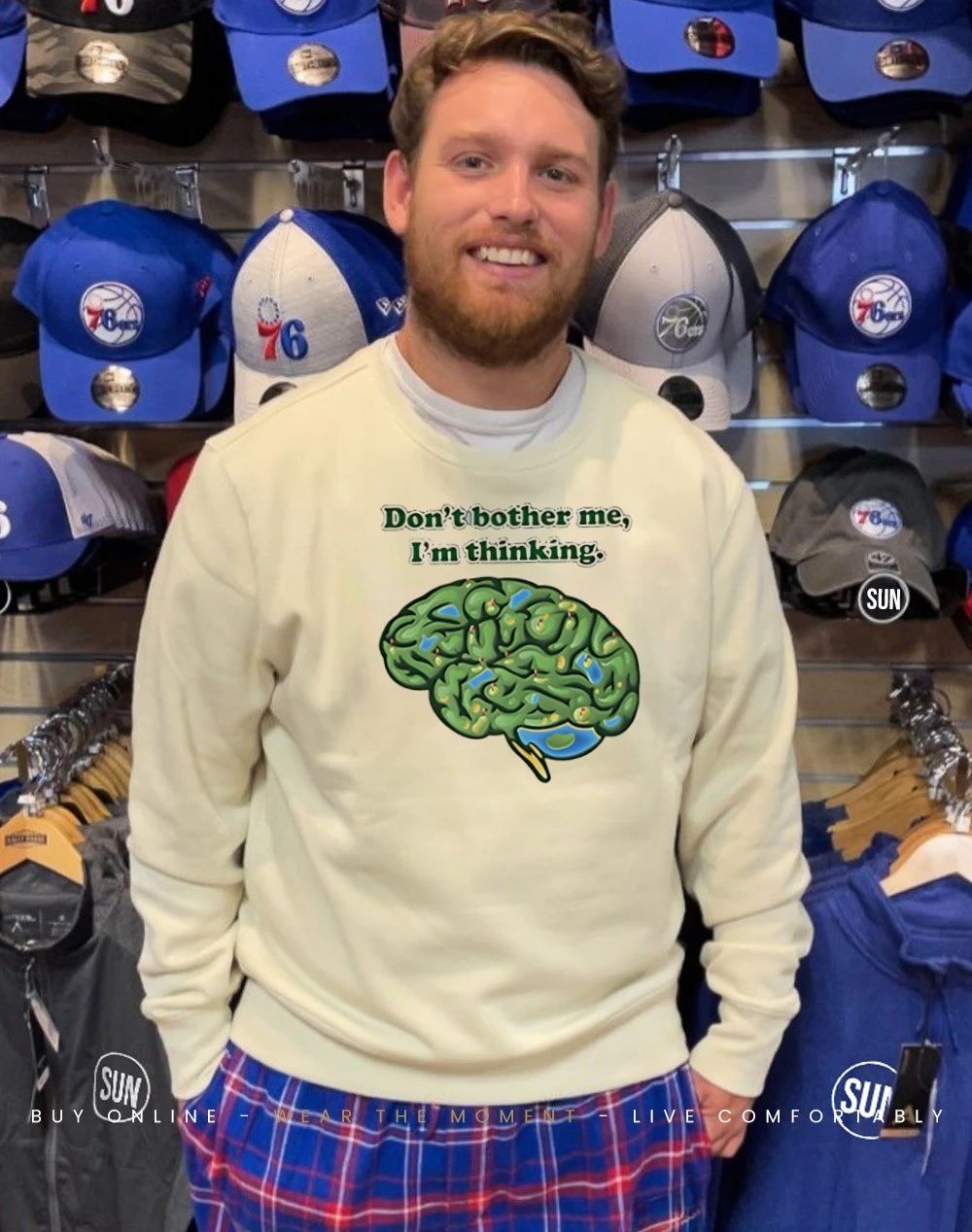 Don’t Bother Me I’m Thinking brain shirt