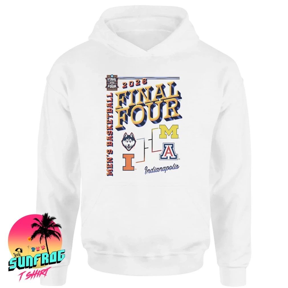 Illinois Basketball 2026 Final Four Bracket Arizona Michigan Illinois Uconn shirt