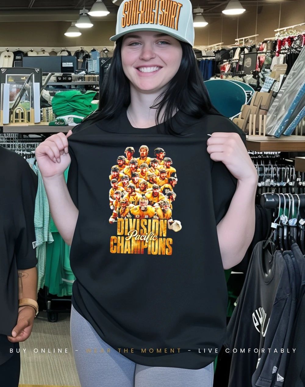 Vegas Golden Knights 2026 Pacific Division Champions all team shirt
