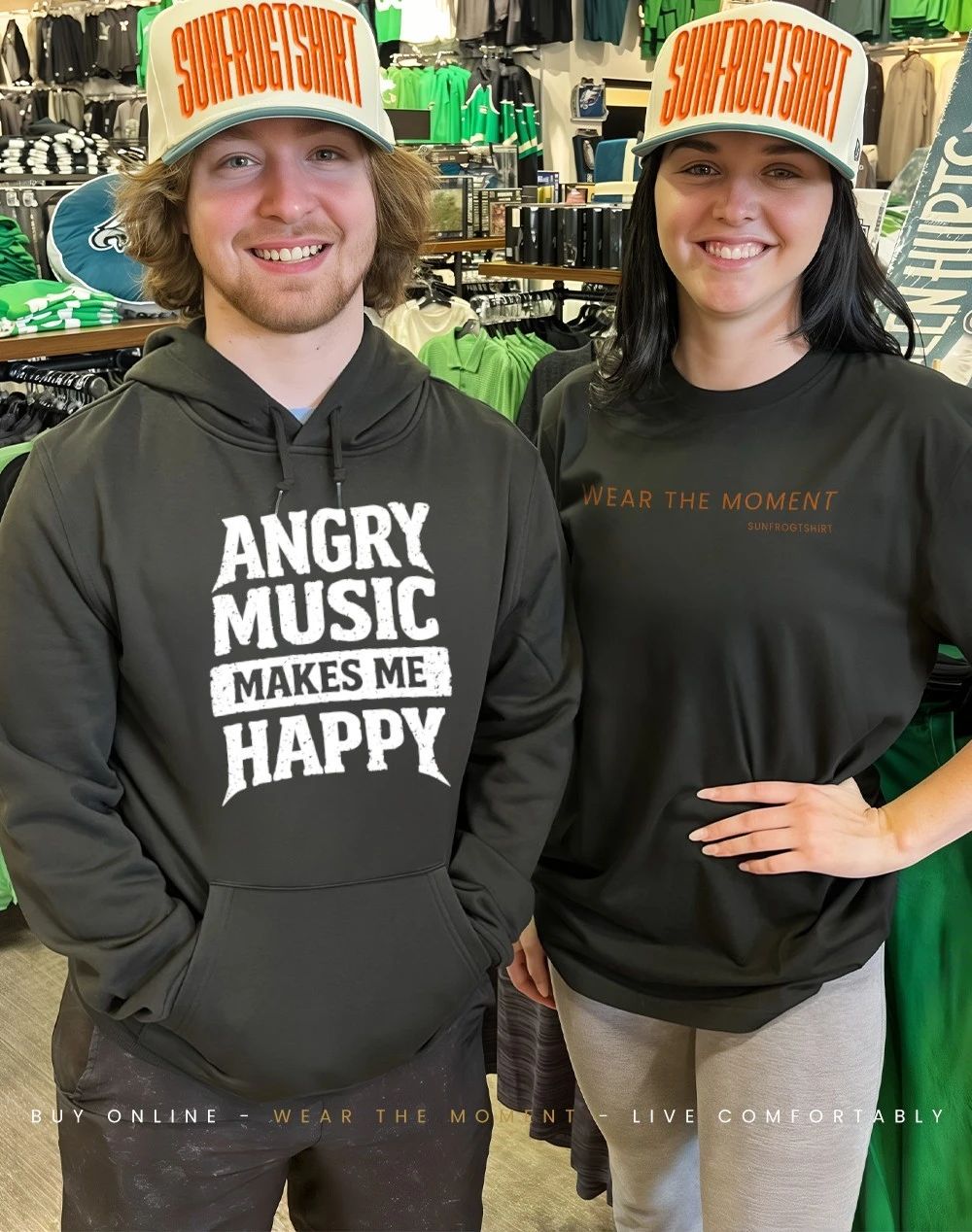 Angry music makes me happy shirt
