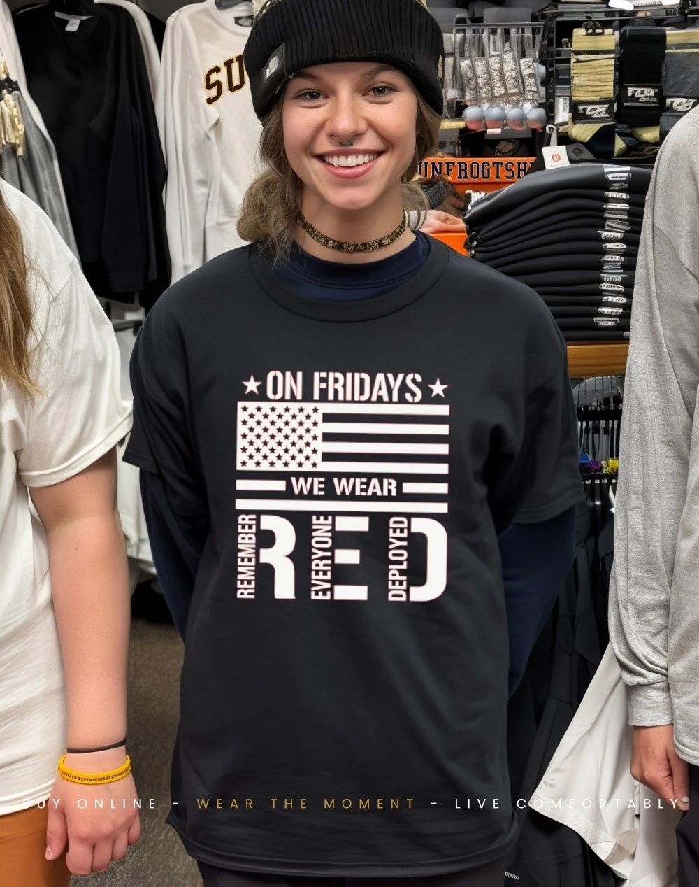 On Friday We Wear Red Remember Everyone Deployed shirt
