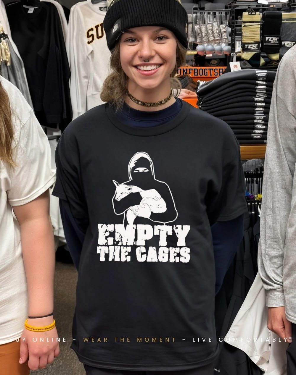 Holding fox empty the cages shirt