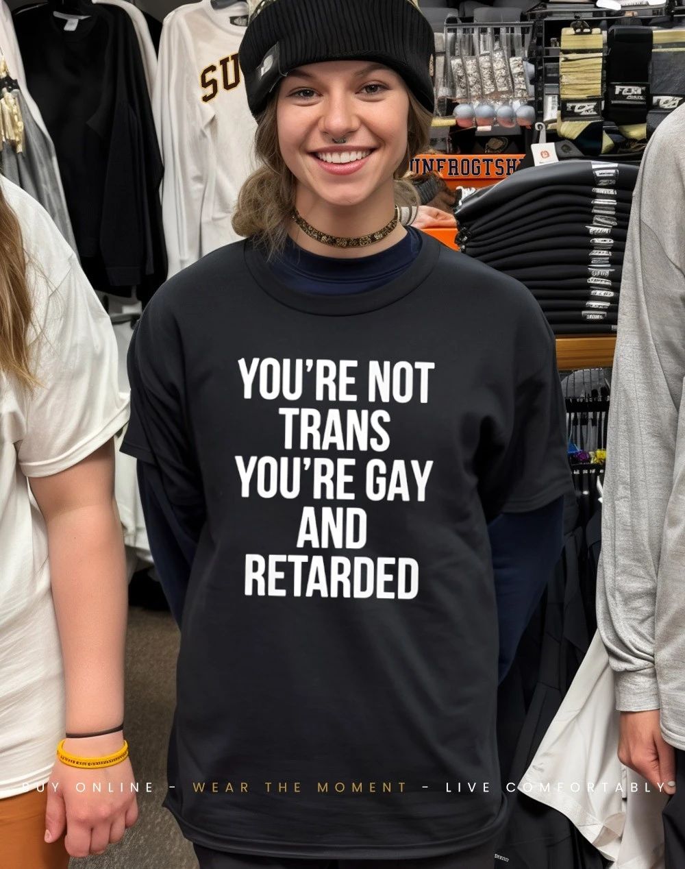 You’re Not Trans You’re Gay And Retarded Shirt