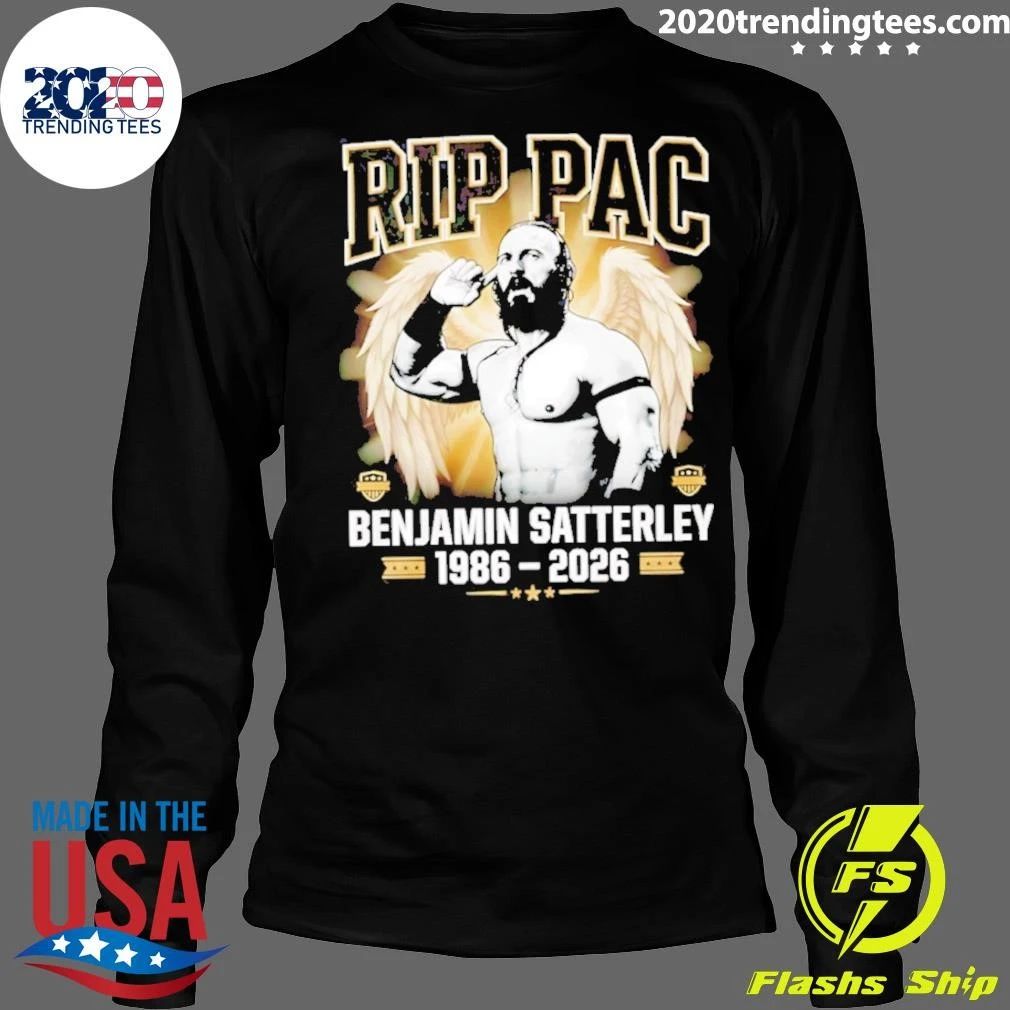 Rip Pac Benjamin Satterley 1986 2026 Memorial Wrestling Tribute Shirt