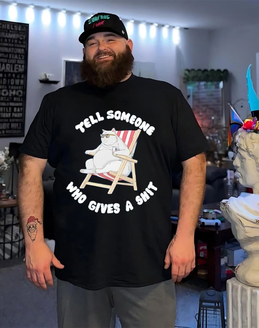 Tell someone who gives a shit Cat shirt