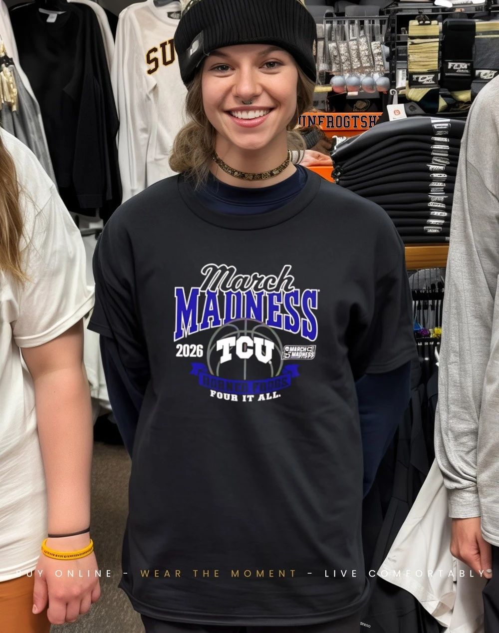 Texas Christian Women’s Basketball 2026 March Madness Bound logo shirt