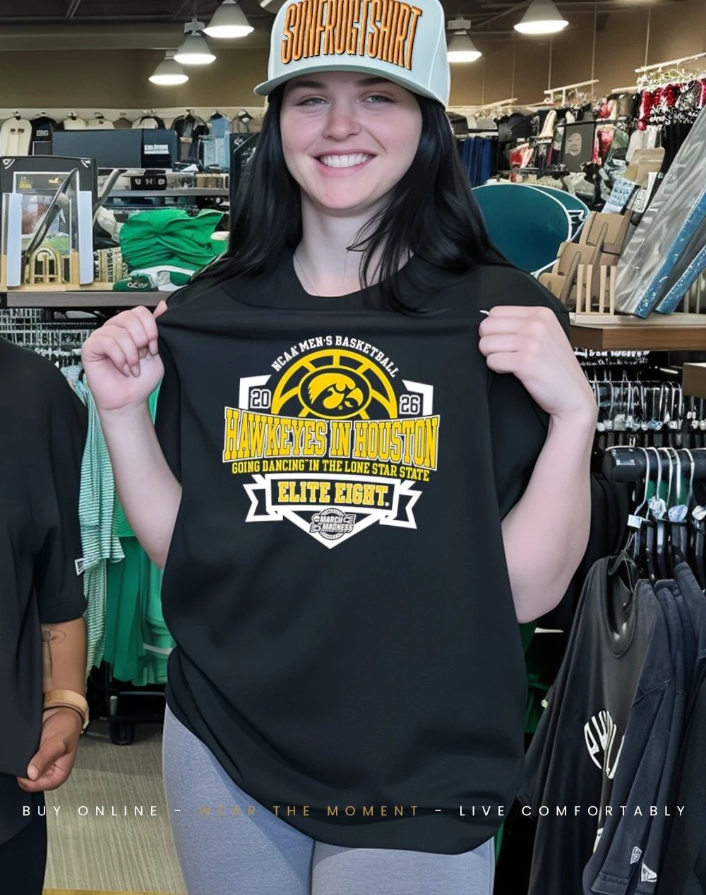 Iowa Hawkeyes 2026 Men’s Basketball Elite 8 Bound going dancing in the lone star state shirt