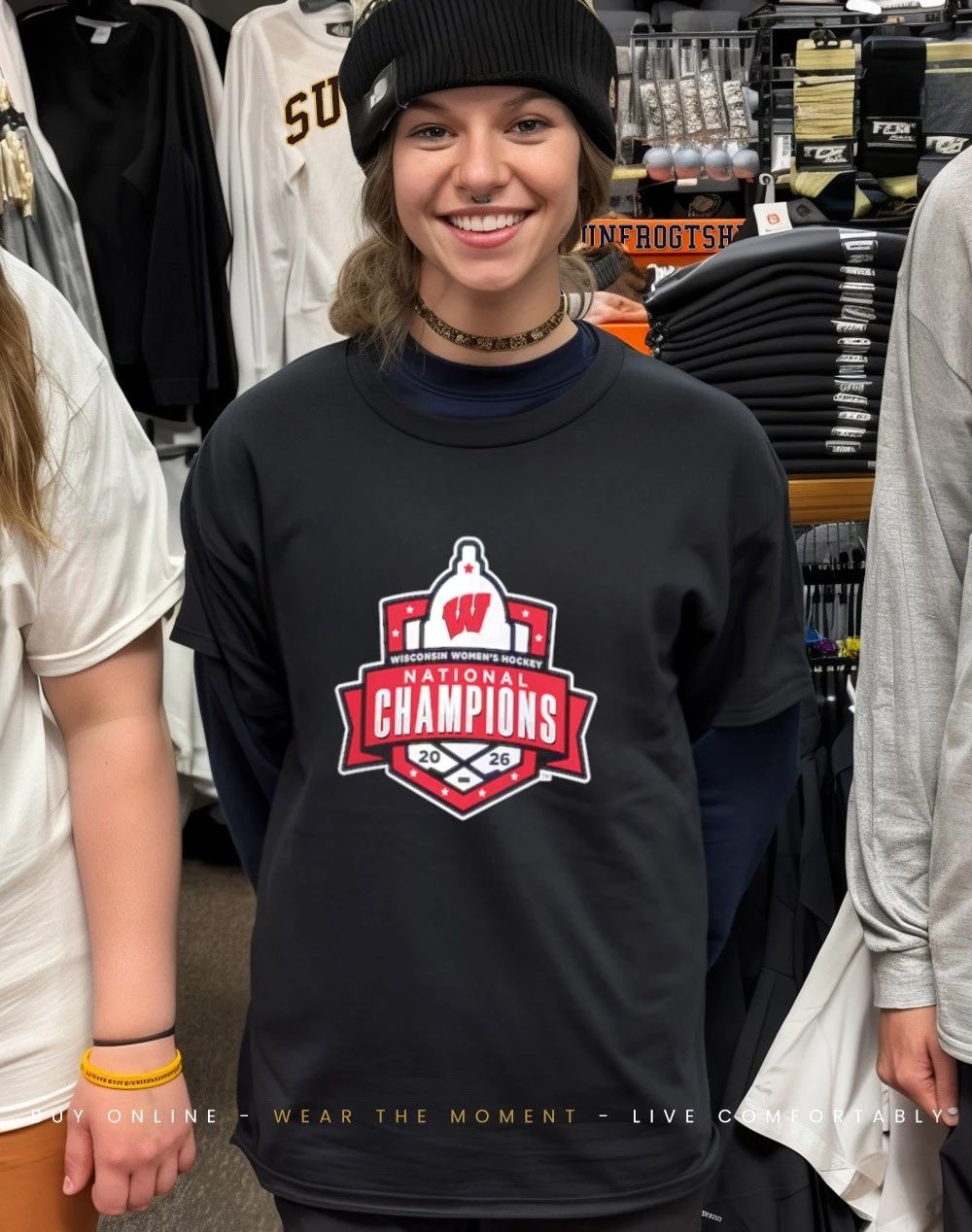 Wisconsin Badgers 2026 NCAA Frozen Four Women’s Ice Hockey National Champions Legacy shirt