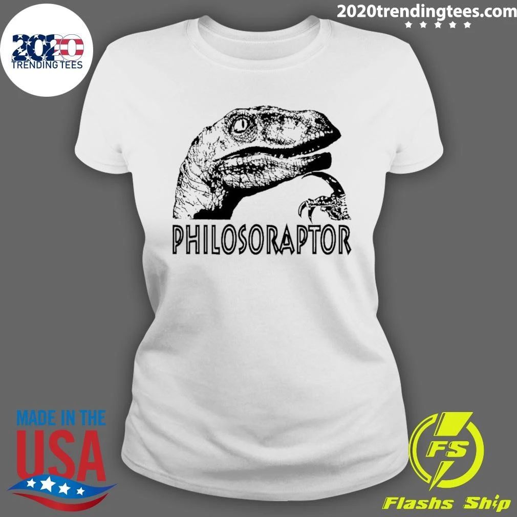 Philosoraptor Dinosaur Philosophy Funny Shirt
